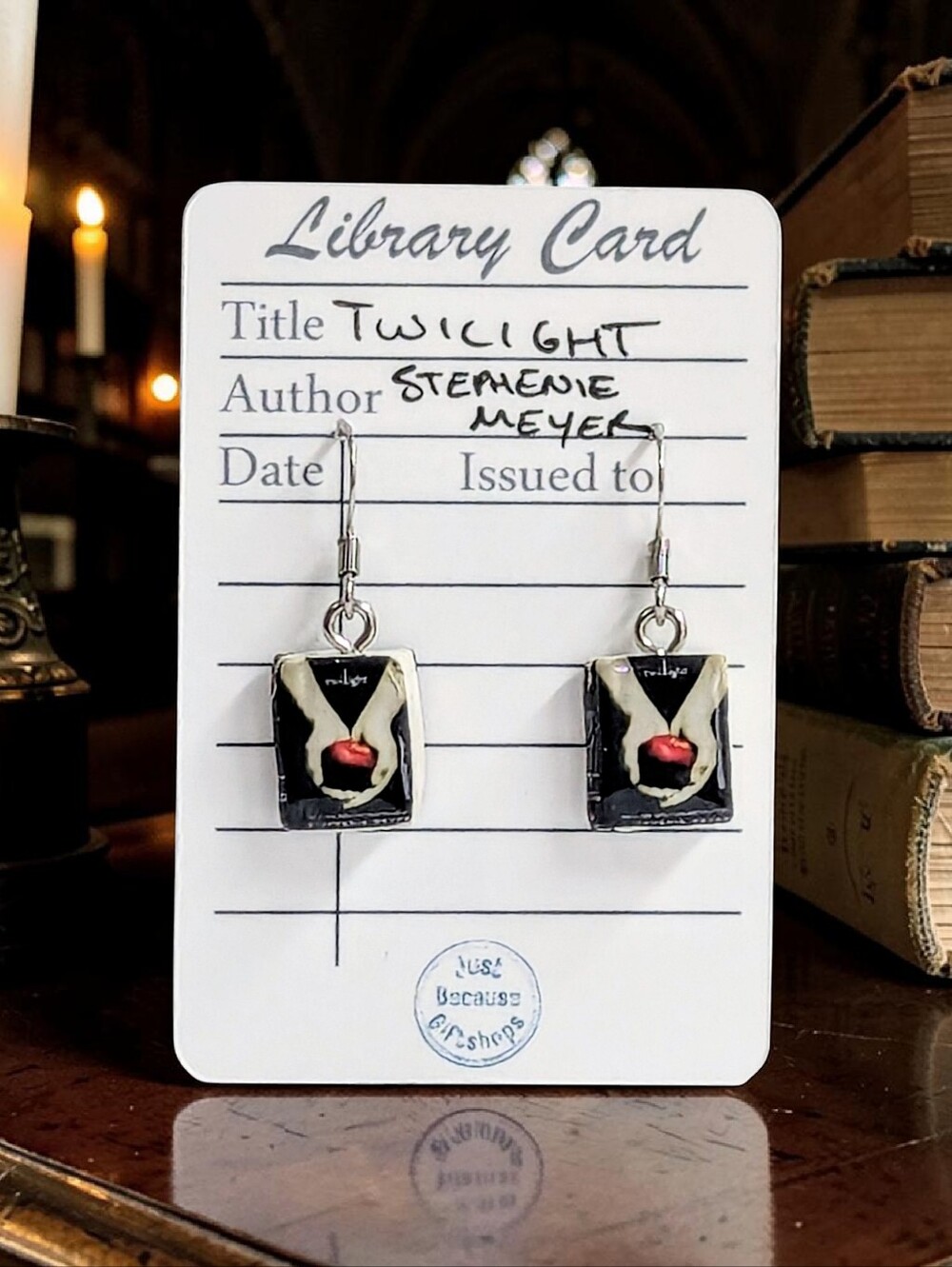 Twilight Mini Book Dangle Earrings